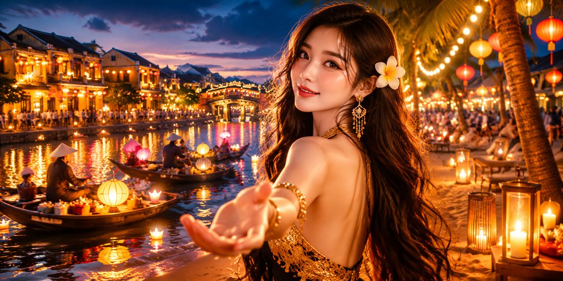 Đèn lồng Hội An lung linh gợi nhớ không khí hồi hộp trước trận đấu thể thao